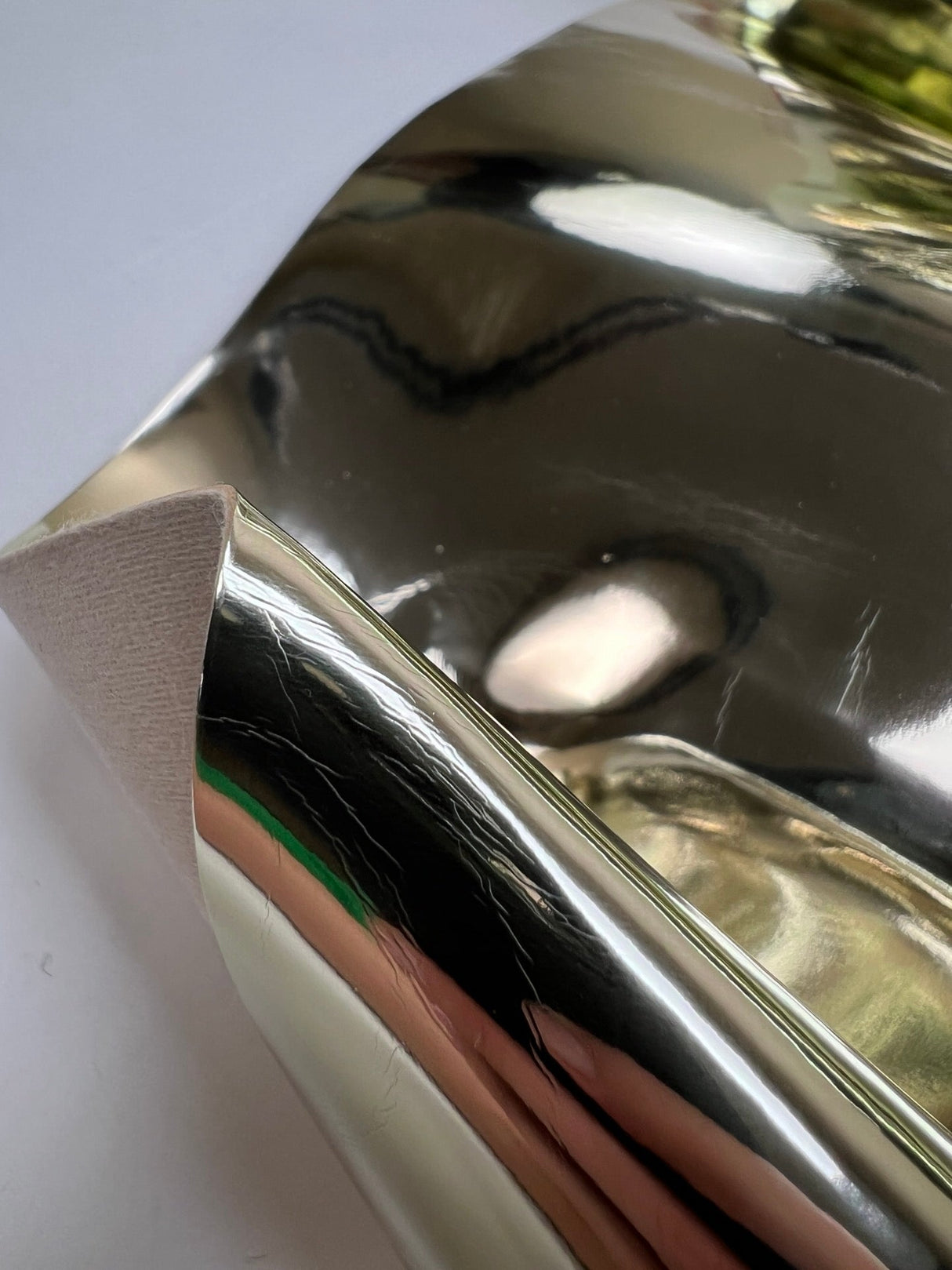 Golden Polyurethane Cotton Fabric