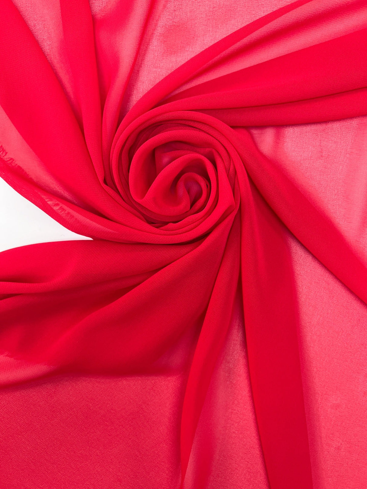 Polyester Crepe Red