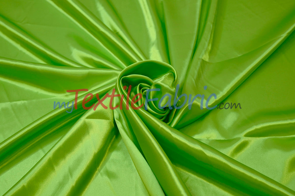 Charmeuse Satin Polyester Fabric - Solid, 58/60" Width, Multiple Colors (1 Yard)