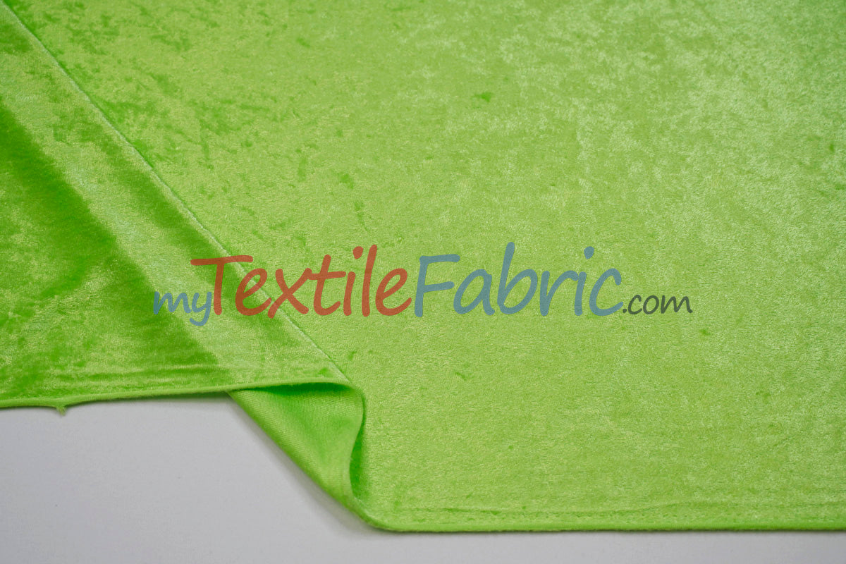 Panne Velvet Polyester Fabric - Crush Panne Velour, Solid, 58/60" Width (1 Yard)