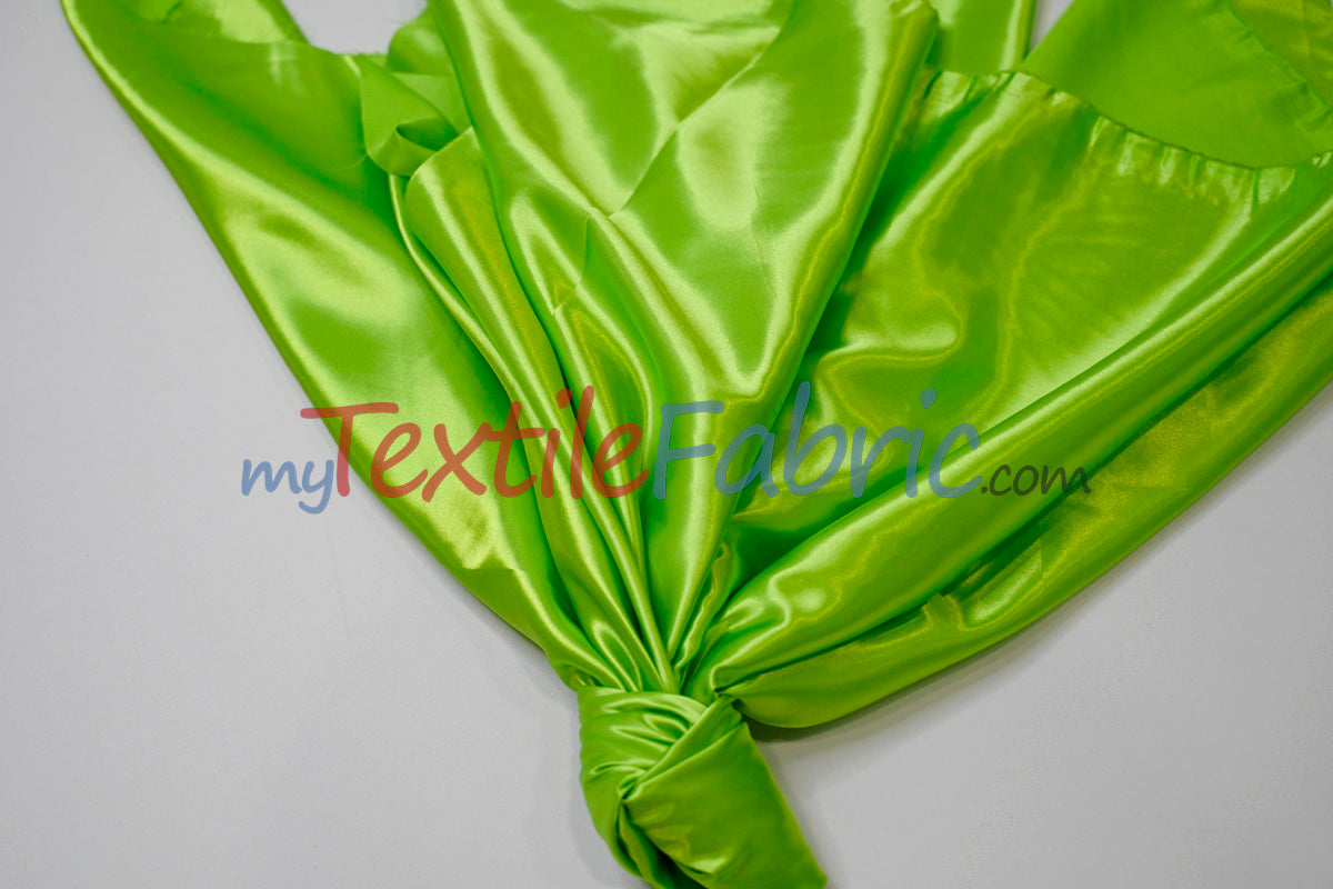 Stretch Charmeuse Satin Fabric - 96% Polyester 4% Spandex, Solid, 58/60" Width (Yards, Bolts, Sample Swatches)
