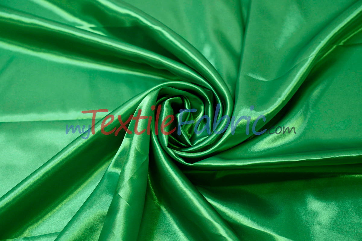 Charmeuse Satin Polyester Fabric - Solid, 58/60" Width, Multiple Colors (1 Yard)