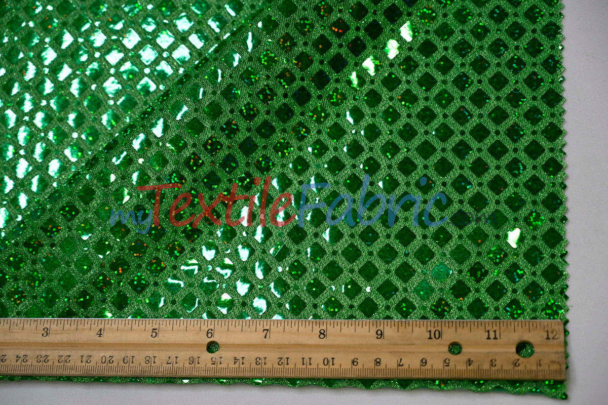 Holographic Shimmer Sequins Fabric - Lightweight Flowy Holographic Sequins, 45" Width (1 Yard)