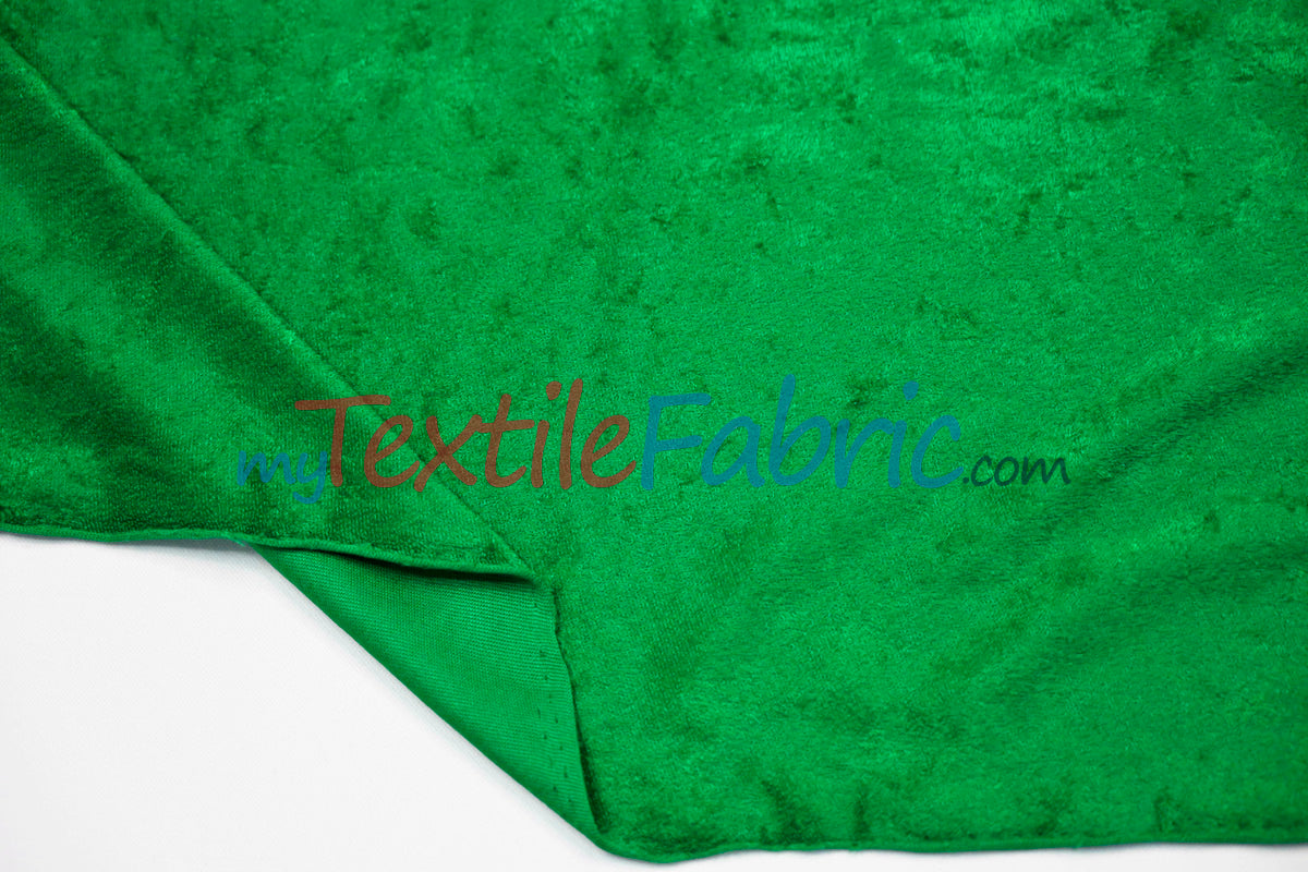 Panne Velvet Polyester Fabric - Crush Panne Velour, Solid, 58/60" Width (1 Yard)