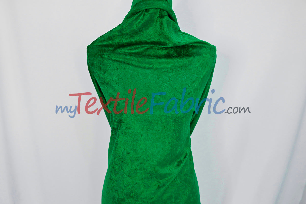 Panne Velvet Polyester Fabric - Crush Panne Velour, Solid, 58/60" Width (1 Yard)
