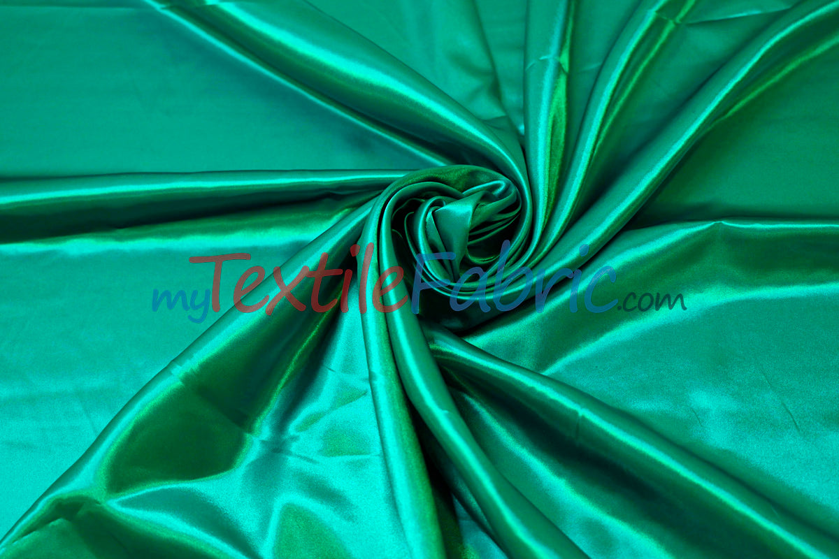 Charmeuse Satin Polyester Fabric - Solid, 58/60" Width, Multiple Colors (1 Yard)