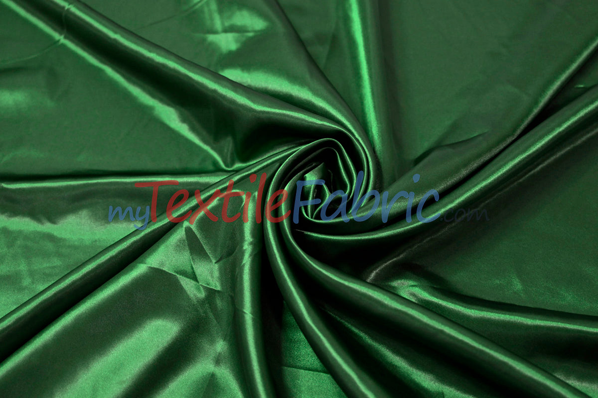 Charmeuse Satin Polyester Fabric - Solid, 58/60" Width, Multiple Colors (1 Yard)