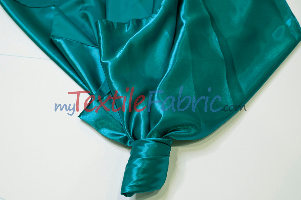 Stretch Charmeuse Satin Fabric - 96% Polyester 4% Spandex, Solid, 58/60" Width (Yards, Bolts, Sample Swatches)