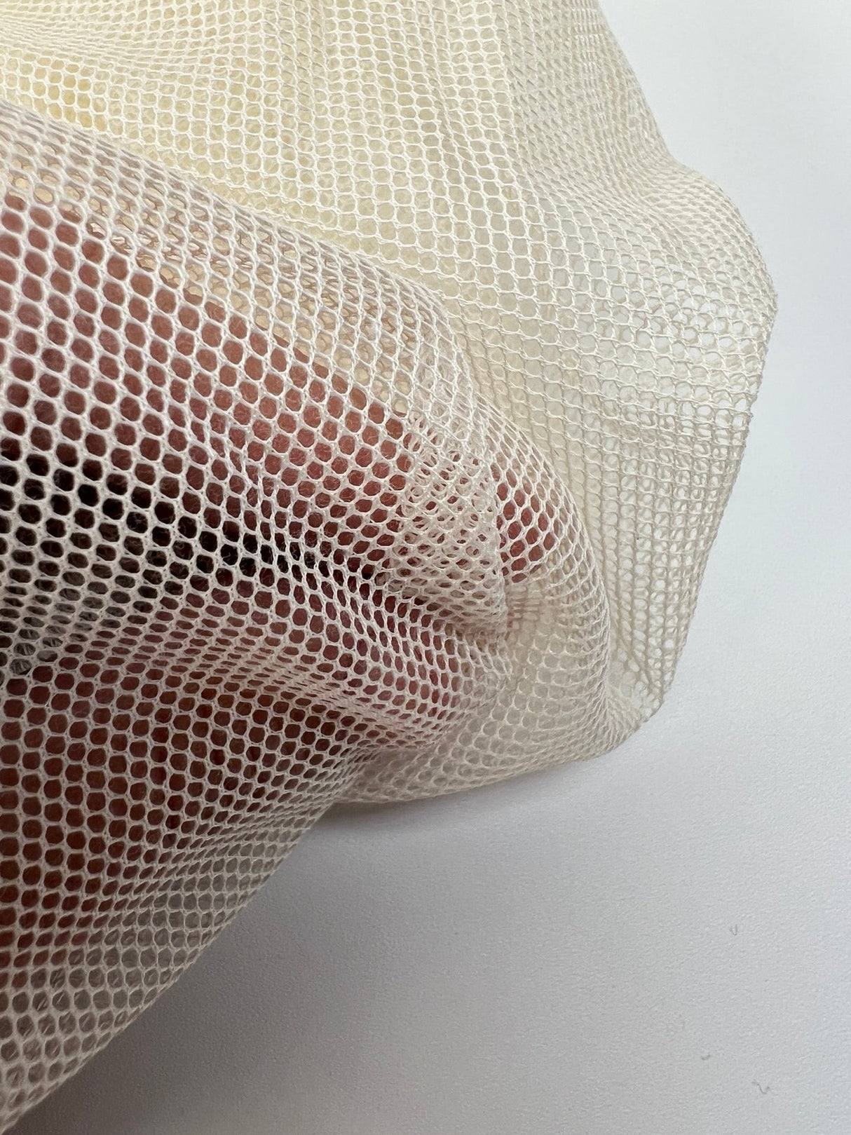 Cotton Stretch Mesh Beige