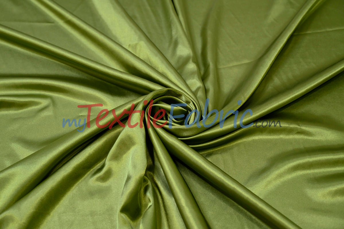 Charmeuse Satin Polyester Fabric - Solid, 58/60" Width, Multiple Colors (1 Yard)