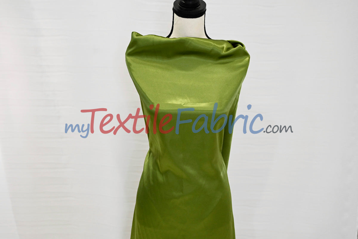Charmeuse Satin Polyester Fabric - Solid, 58/60" Width, Multiple Colors (1 Yard)