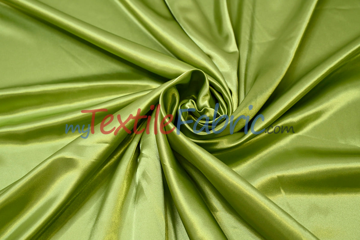 Charmeuse Satin Polyester Fabric - Solid, 58/60" Width, Multiple Colors (1 Yard)