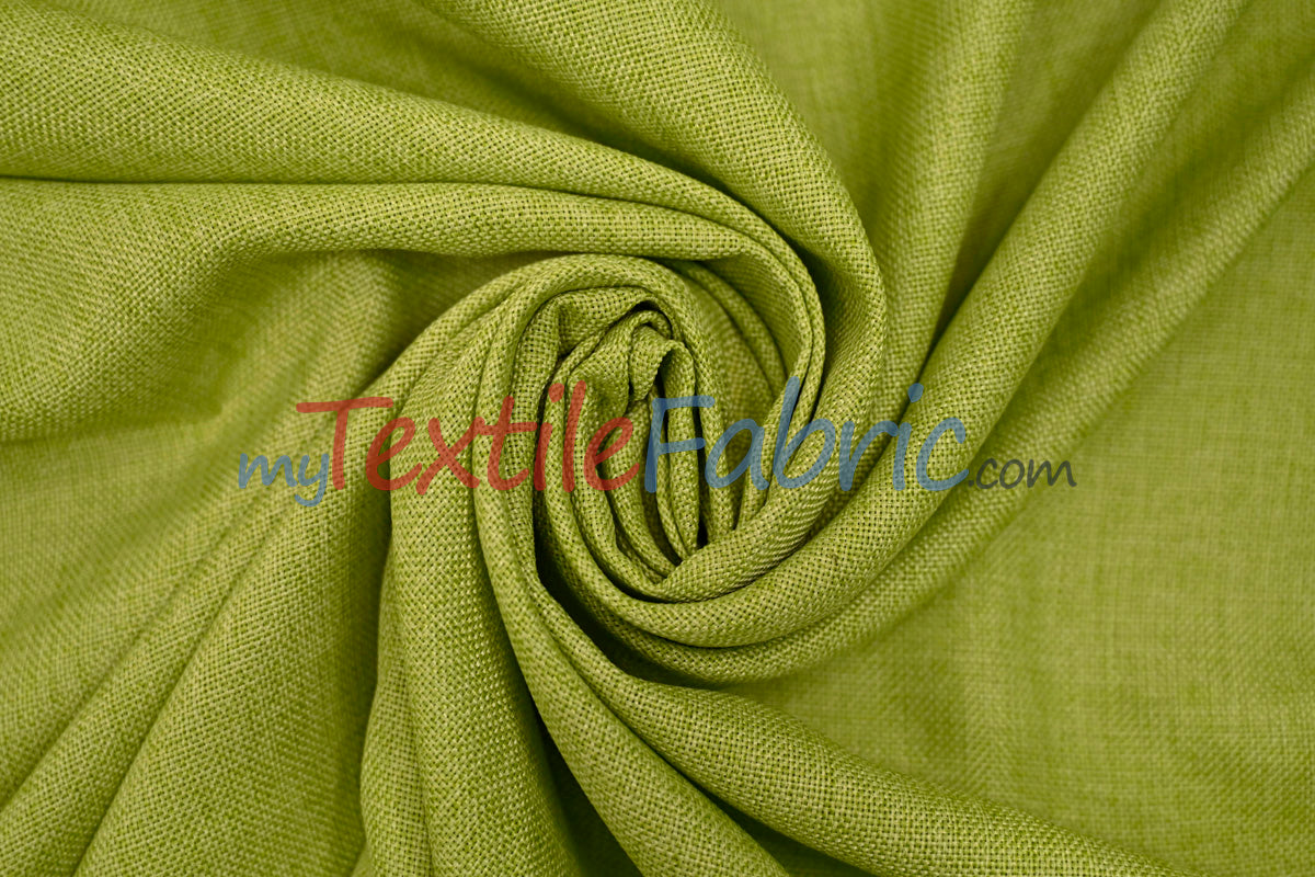 Vintage Linen Polyester Fabric - Faux Burlap, Rustic Natural Look, 58/60" Width (1 Yard)