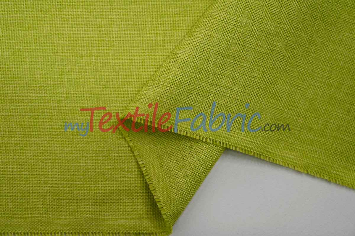 Vintage Linen Polyester Fabric - Faux Burlap, Rustic Natural Look, 58/60" Width (1 Yard)