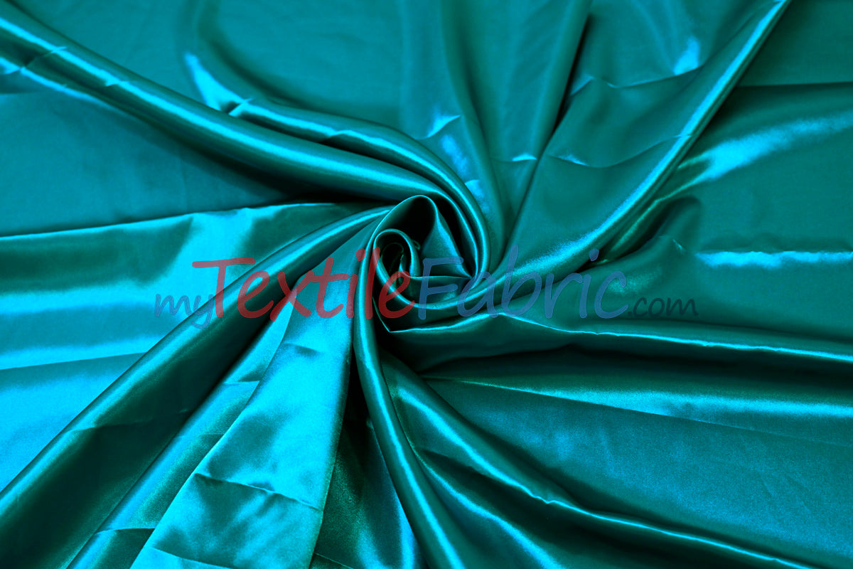 Charmeuse Satin Polyester Fabric - Solid, 58/60" Width, Multiple Colors (1 Yard)