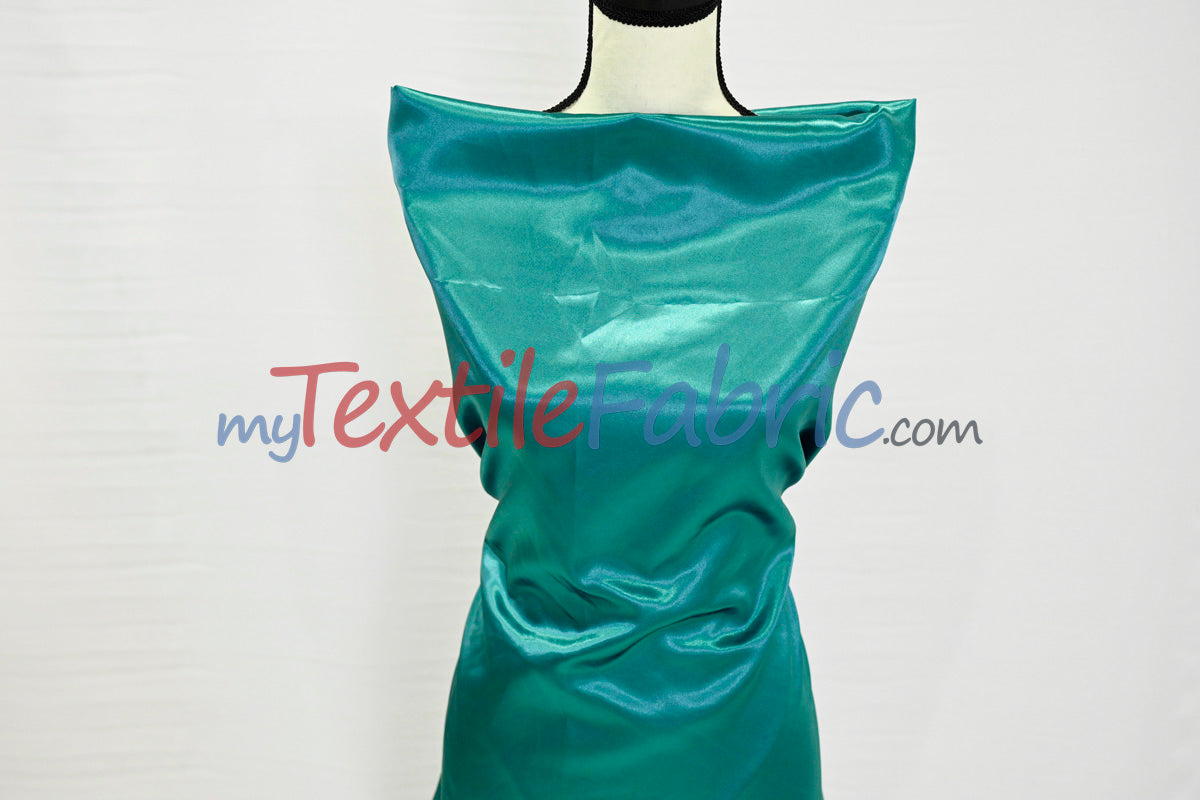 Charmeuse Satin Polyester Fabric - Solid, 58/60" Width, Multiple Colors (1 Yard)