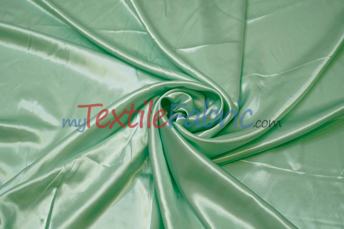 Charmeuse Satin Polyester Fabric - Solid, 58/60" Width, Multiple Colors (1 Yard)