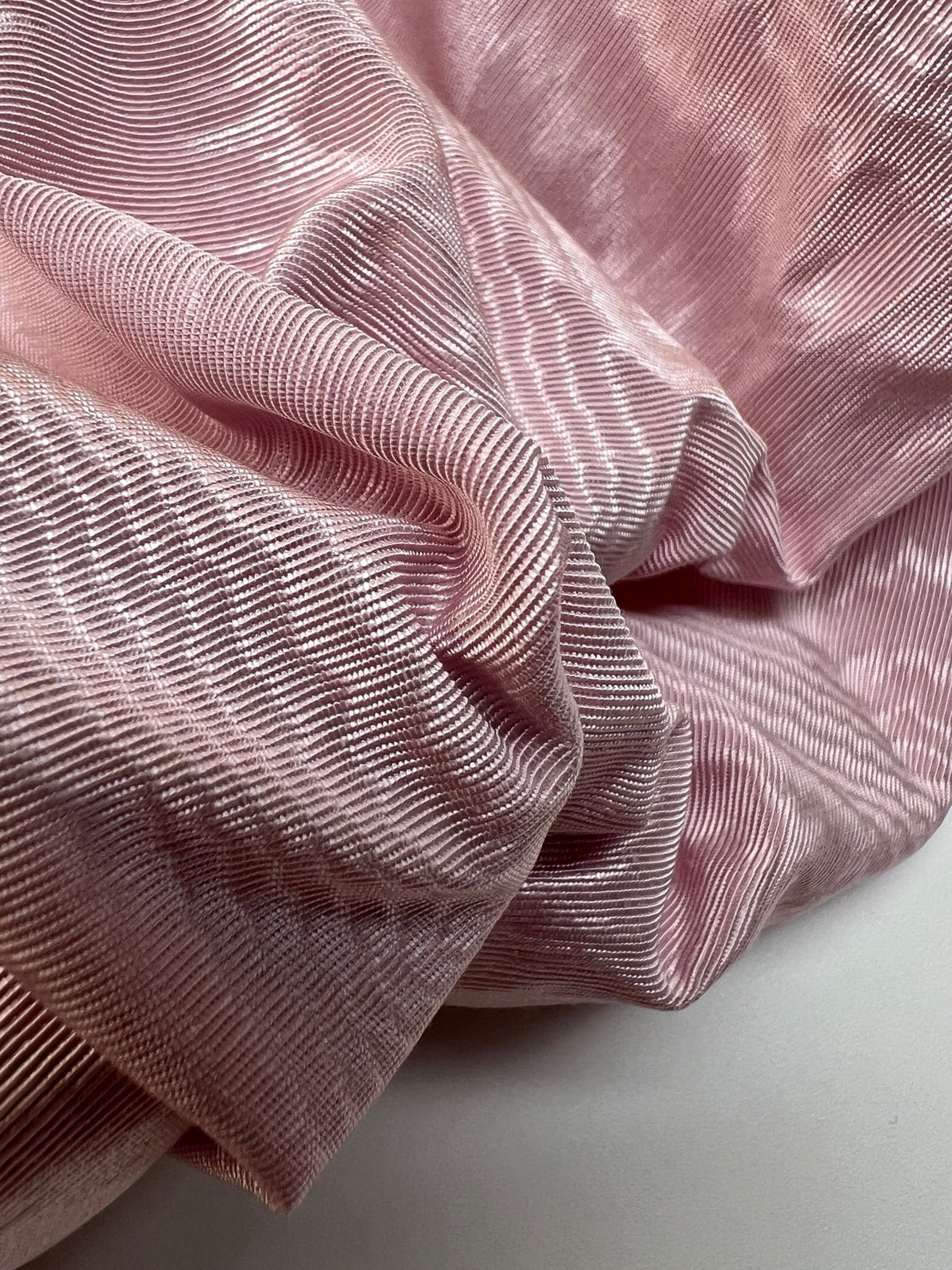 Pink Cotton Moiré Fabric