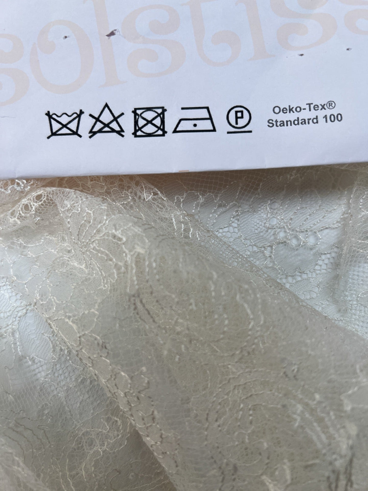 White Shade Floral Lace Polyamide Viscose