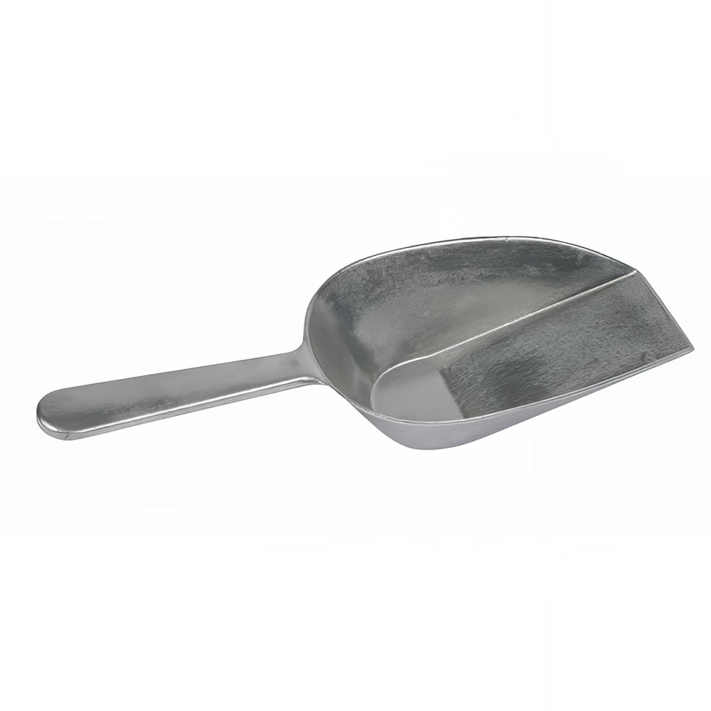16 oz Flat Bottom Scoop Aluminum Gray Finish