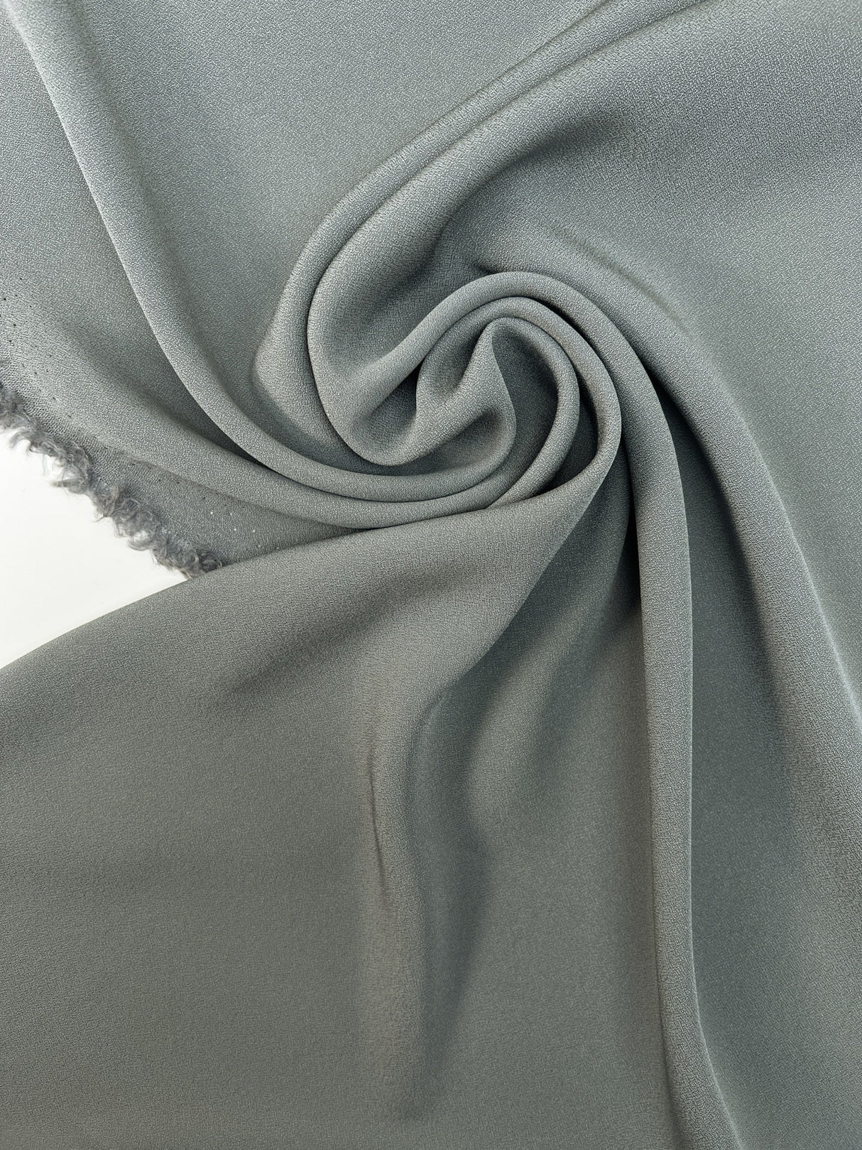 Viscose Crepe Fabric Gray Blue Stretch