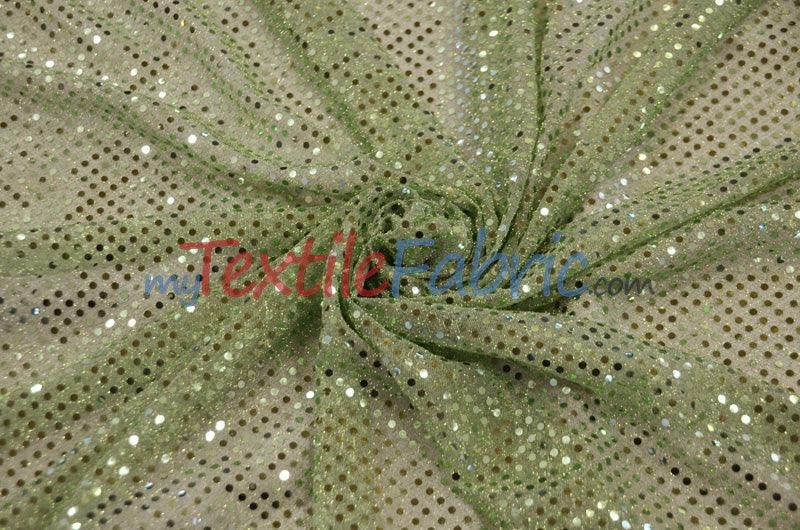 Confetti Dot Sequins Polyester Fabric - 3Mm Sequins, 45" Width (1 Yard)