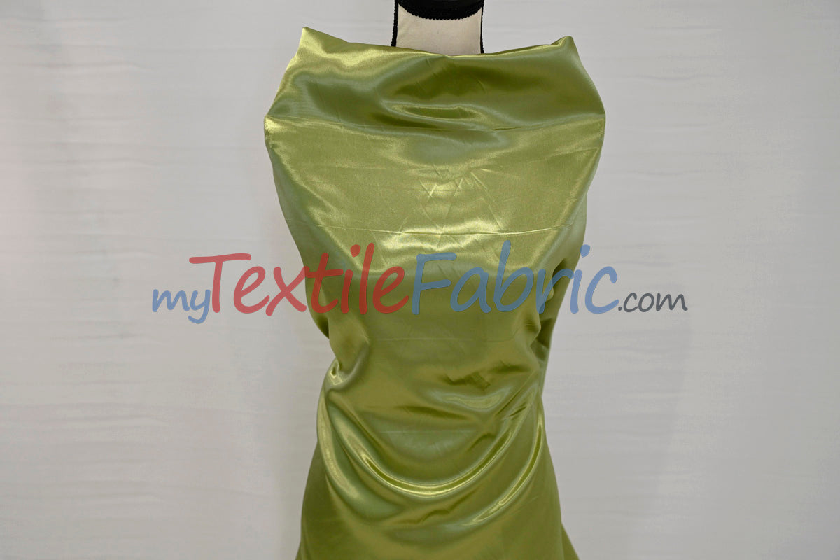 Charmeuse Satin Polyester Fabric - Solid, 58/60" Width, Multiple Colors (1 Yard)