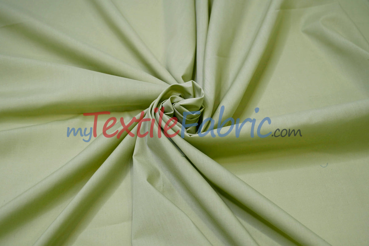 Polyester Cotton Broadcloth Fabric - Solid Colors, 58/60" Width (1 Yard)