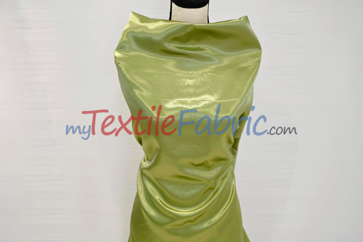 Stretch Charmeuse Satin Fabric - 96% Polyester 4% Spandex, Solid, 58/60" Width (Yards, Bolts, Sample Swatches)