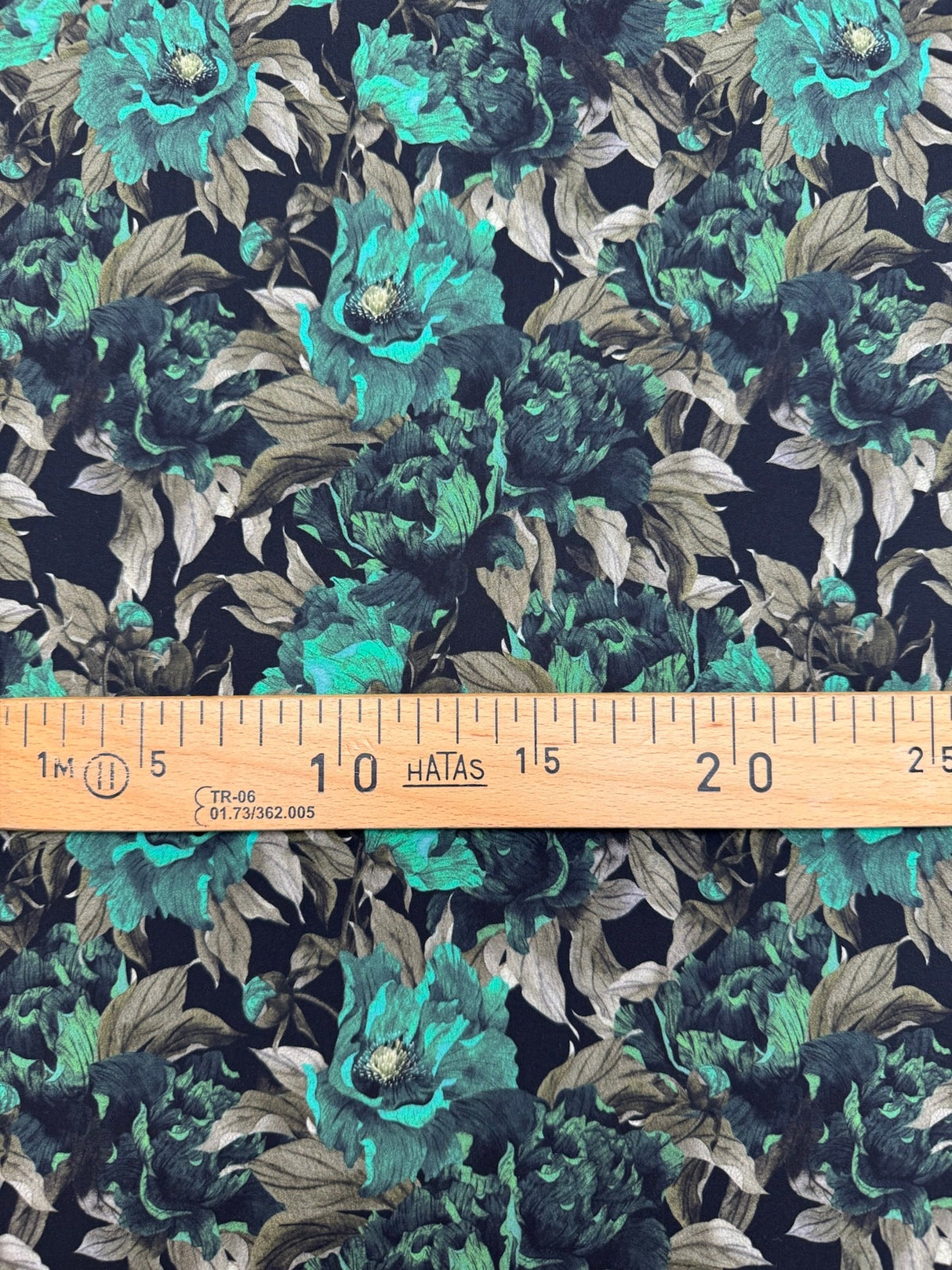 Polyamide Elastane Knitted Floral Fabric