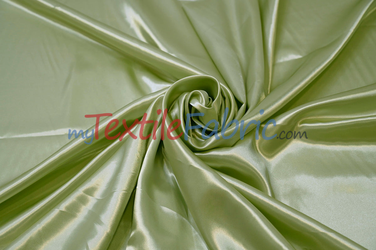 Charmeuse Satin Polyester Fabric - Solid, 58/60" Width, Multiple Colors (1 Yard)
