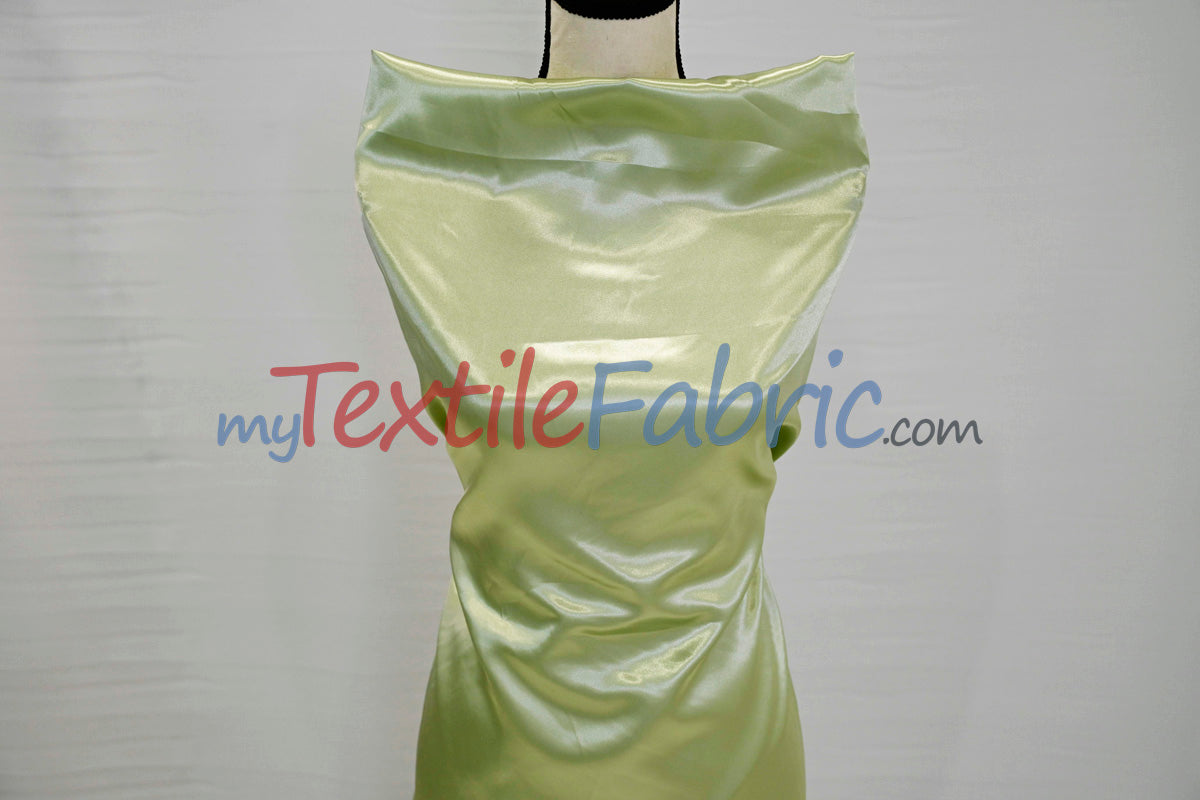 Charmeuse Satin Polyester Fabric - Solid, 58/60" Width, Multiple Colors (1 Yard)