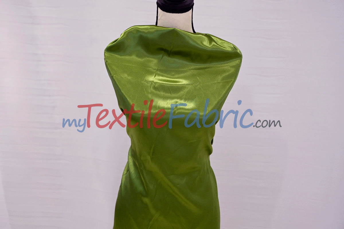 Charmeuse Satin Polyester Fabric - Solid, 58/60" Width, Multiple Colors (1 Yard)