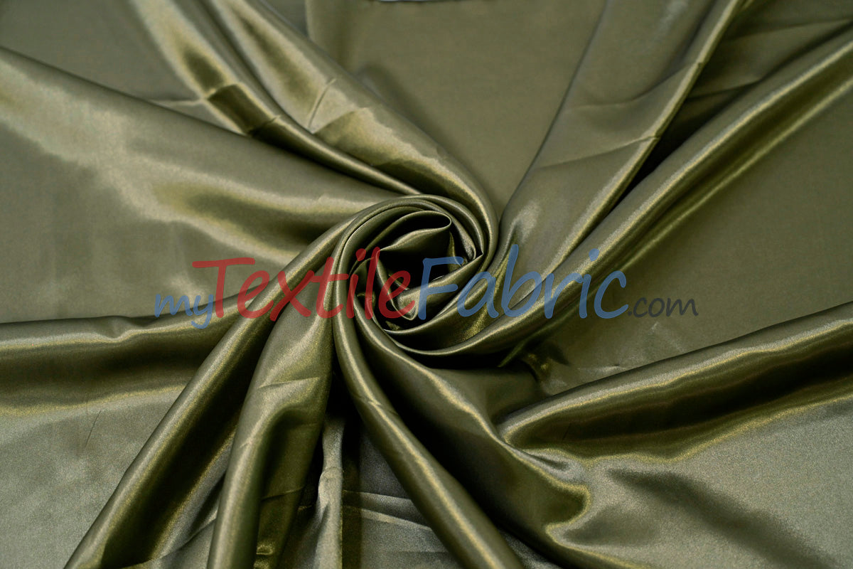 Charmeuse Satin Polyester Fabric - Solid, 58/60" Width, Multiple Colors (1 Yard)