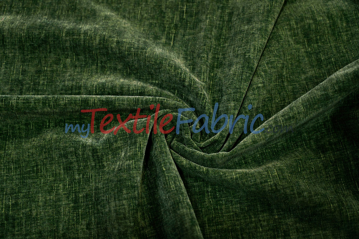 Chenille Polyester Fabric - Ultra Soft Velvety Texture, 60" Width, 350 GSM (1 Yard)