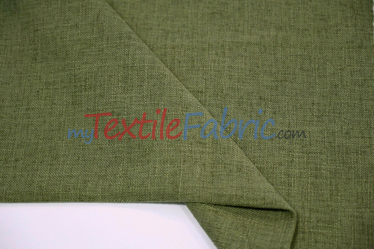 Luxe Linen Fabric Polyester-Linen Blend Fabric - 60" Wide, Upholstery, Apparel, Tablecloth (1 Yard)