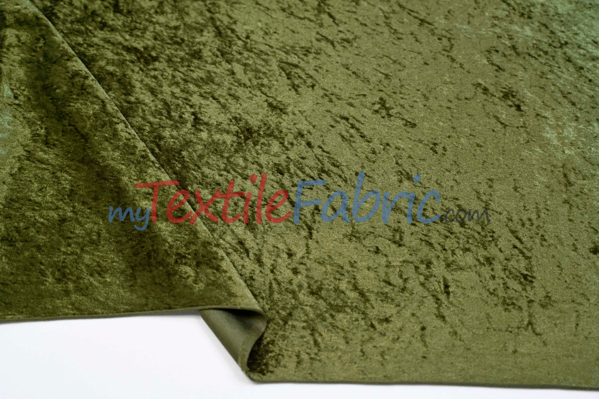 Panne Velvet Polyester Fabric - Crush Panne Velour, Solid, 58/60" Width (1 Yard)