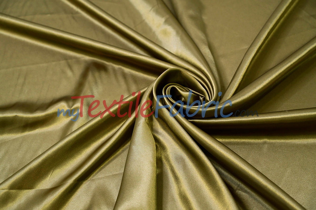 Charmeuse Satin Polyester Fabric - Solid, 58/60" Width, Multiple Colors (1 Yard)