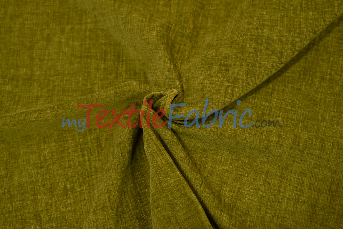 Chenille Polyester Fabric - Ultra Soft Velvety Texture, 60" Width, 350 GSM (1 Yard)