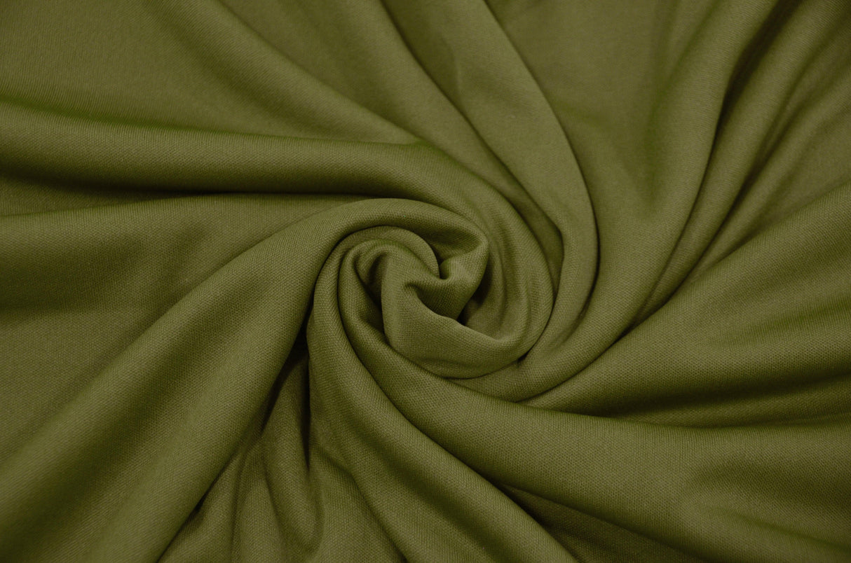 Interlock 70 Denier Polyester Fabric - Solid White, Ivory, Black, 58/60" Width (1 Yard)
