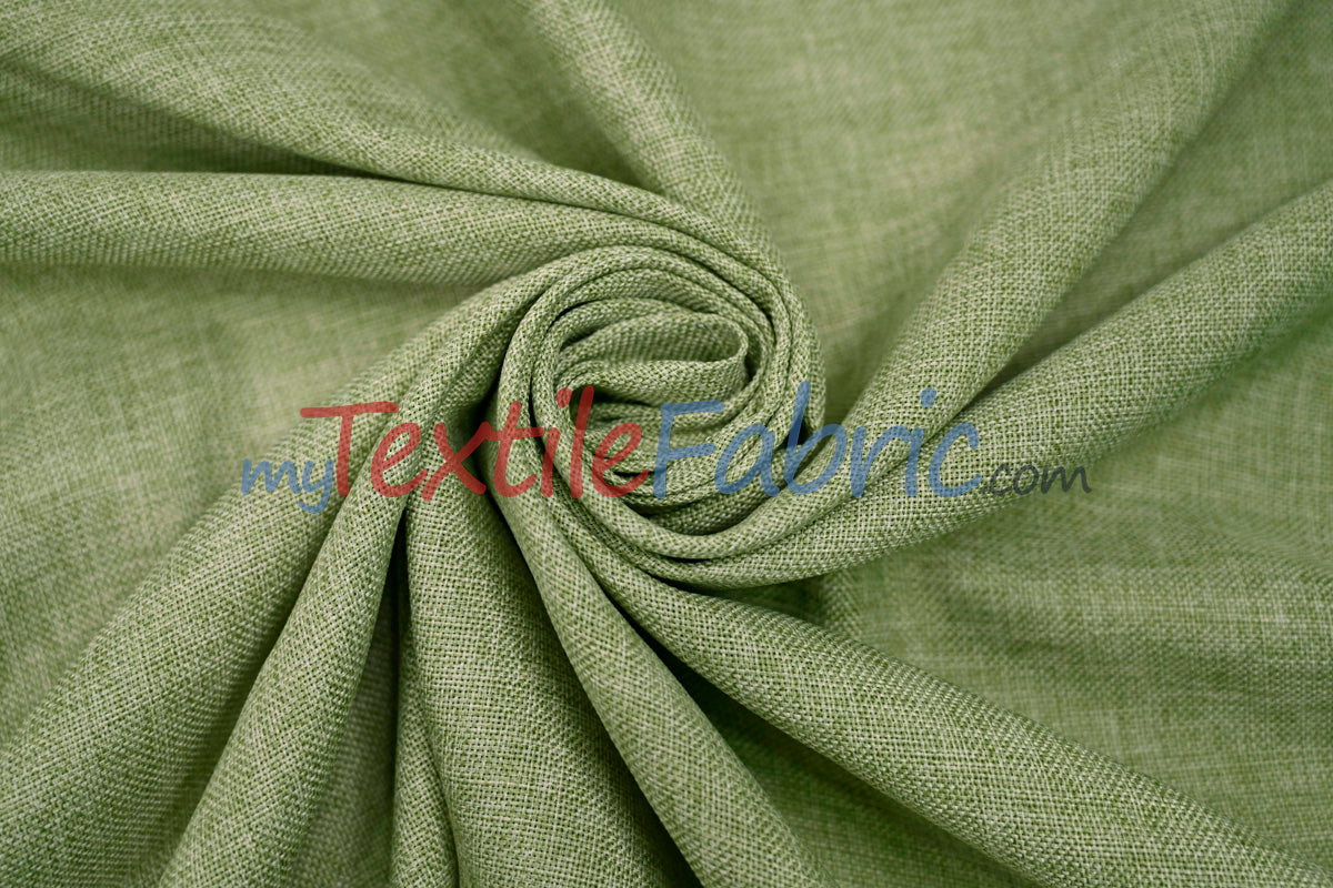Vintage Linen Polyester Fabric - Faux Burlap, Rustic Natural Look, 58/60" Width (1 Yard)