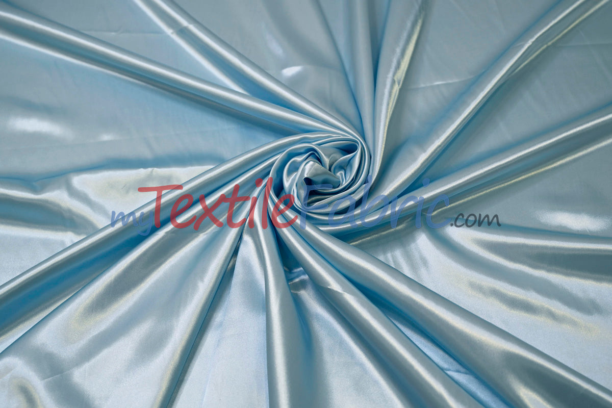 Charmeuse Satin Polyester Fabric - Solid, 58/60" Width, Multiple Colors (1 Yard)