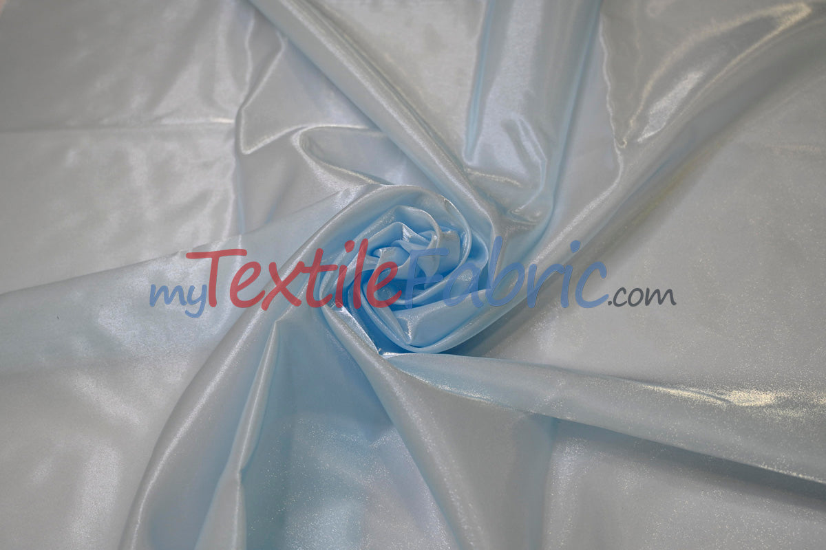 Crystal Satin Polyester Fabric - Shimmering Satin Finish, 45" Width, Multiple Colors (1 Yard)