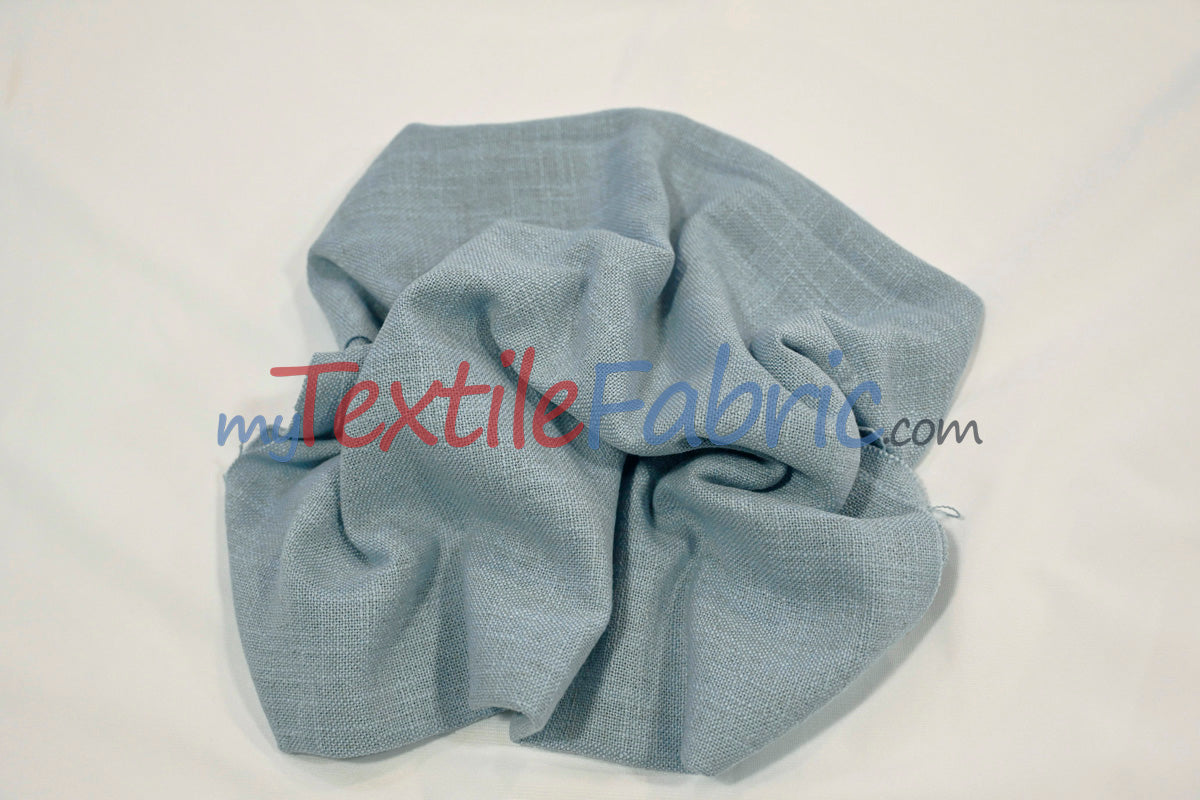 Luxe Linen Fabric Polyester-Linen Blend Fabric - 60" Wide, Upholstery, Apparel, Tablecloth (1 Yard)