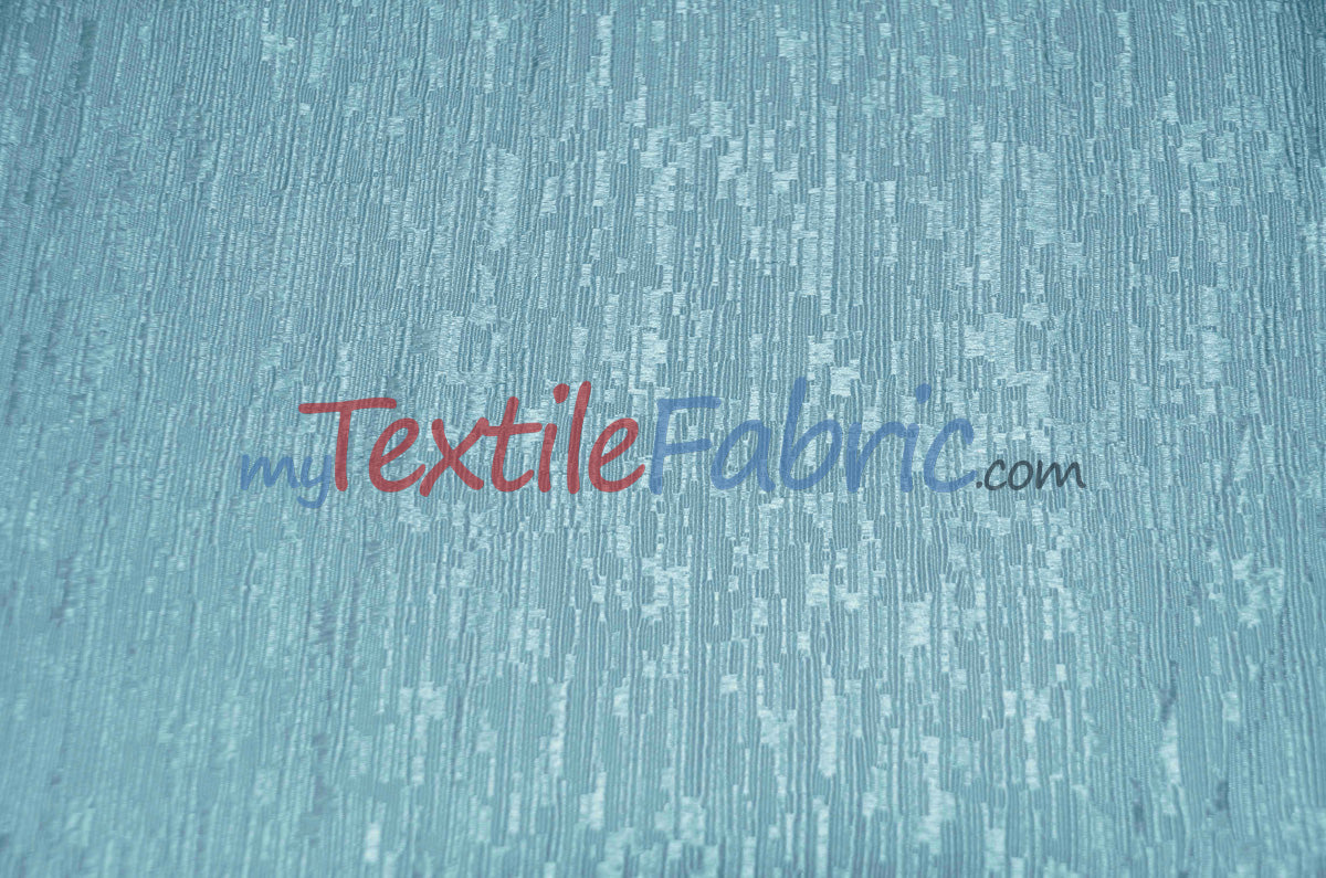 Luxury Jacquard Polyester Fabric - Solid Textured, 58/60" Width, Multiple Colors (1 Yard)