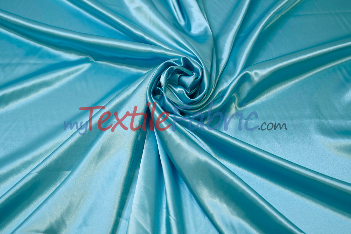 Charmeuse Satin Polyester Fabric - Solid, 58/60" Width, Multiple Colors (1 Yard)