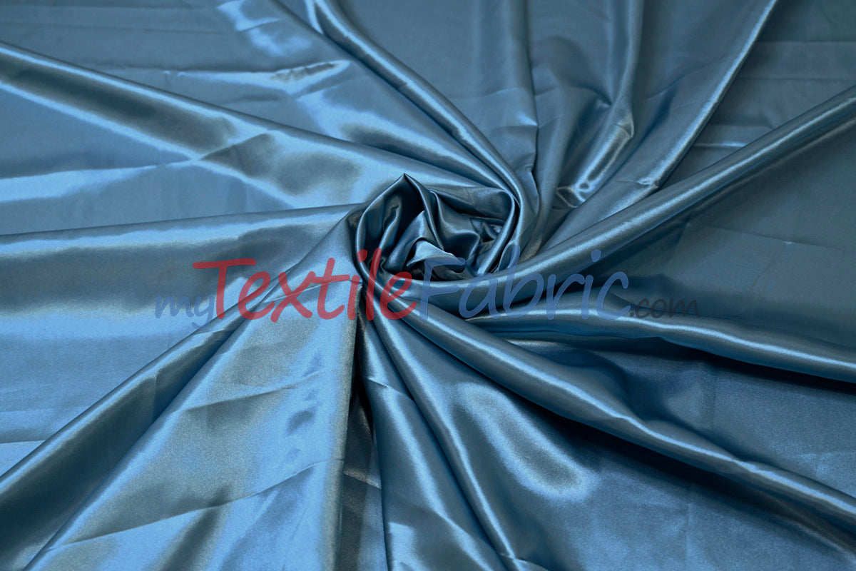 Charmeuse Satin Polyester Fabric - Solid, 58/60" Width, Multiple Colors (1 Yard)