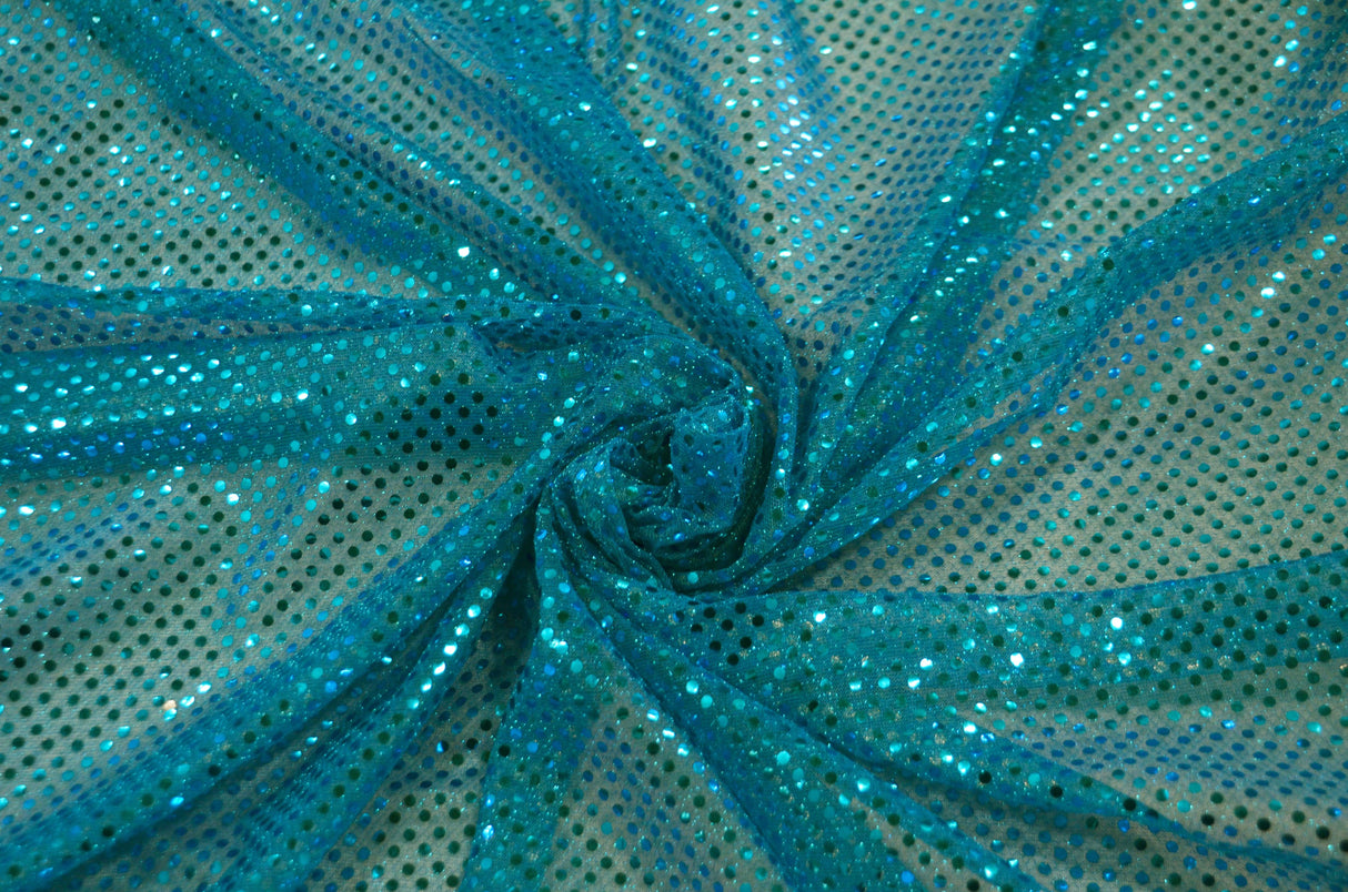 Confetti Dot Sequins Polyester Fabric - 3Mm Sequins, 45" Width (1 Yard)