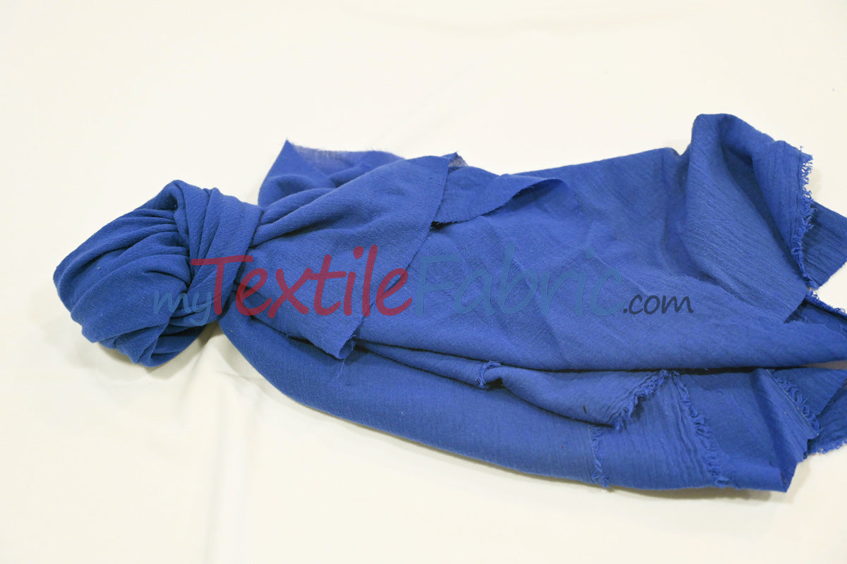 100 Percent Cotton Gauze Fabric - Soft Lightweight Muslin, 46/48" Width, Yards, Bolts, Sample Swatch (1 Yard)