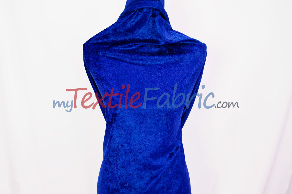 Panne Velvet Polyester Fabric - Crush Panne Velour, Solid, 58/60" Width (1 Yard)